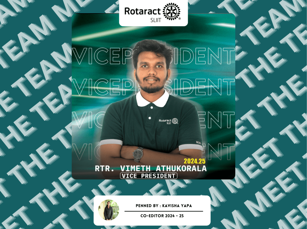 Meet the Team ~ Rtr. Vimeth&nbsp;Athukorala