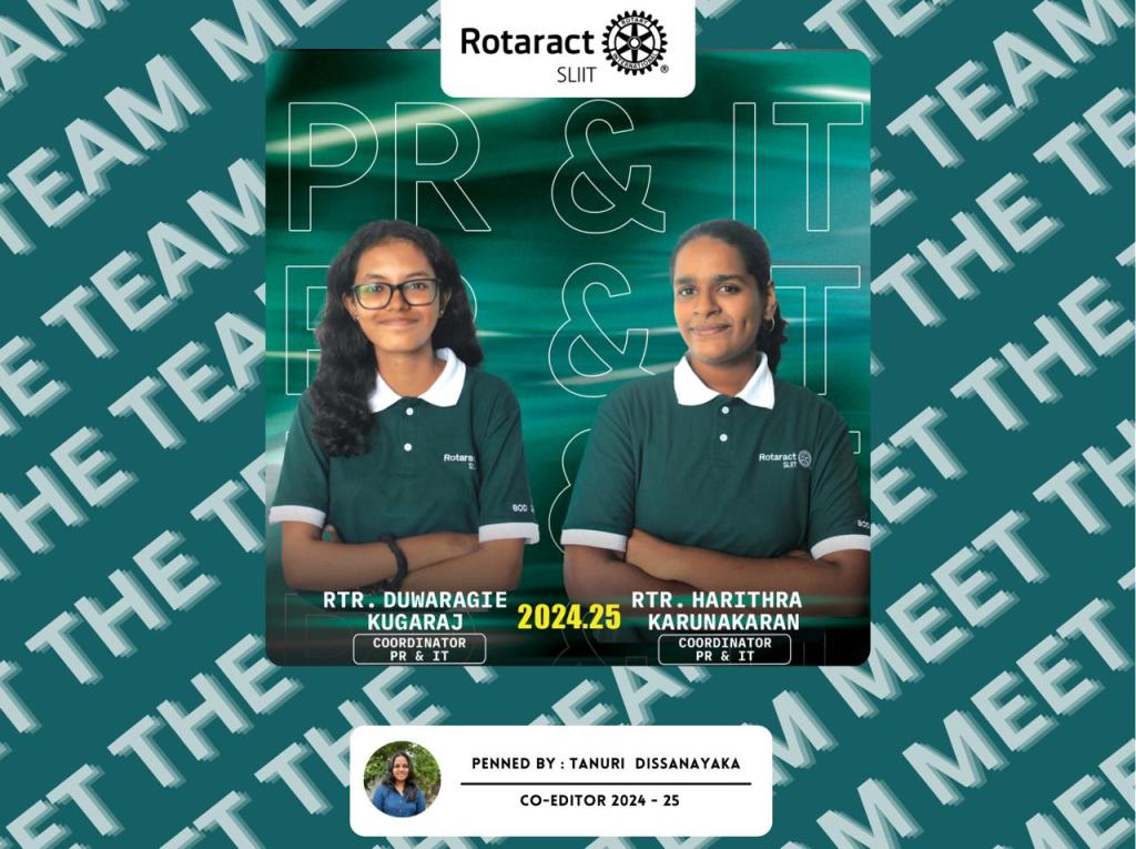 Meet the Team ~ Rtr. Duwaragie Kugaraj & Rtr. Harithra&nbsp;Karunakaran
