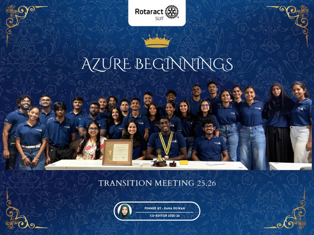 AZURE BEGINNINGS: TRANSITION MEETING&nbsp;25.26