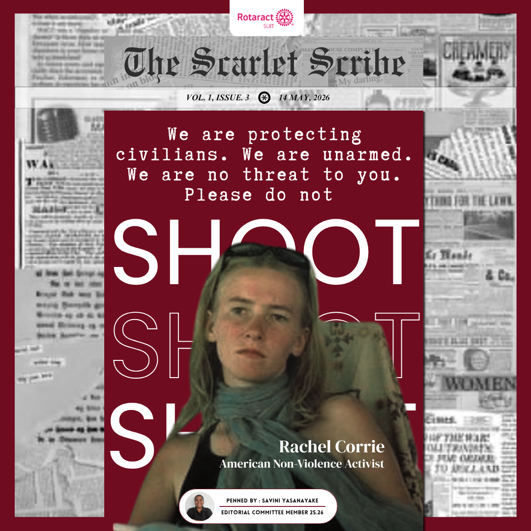 The Scarlet Scribe: Rachel&nbsp;Corrie