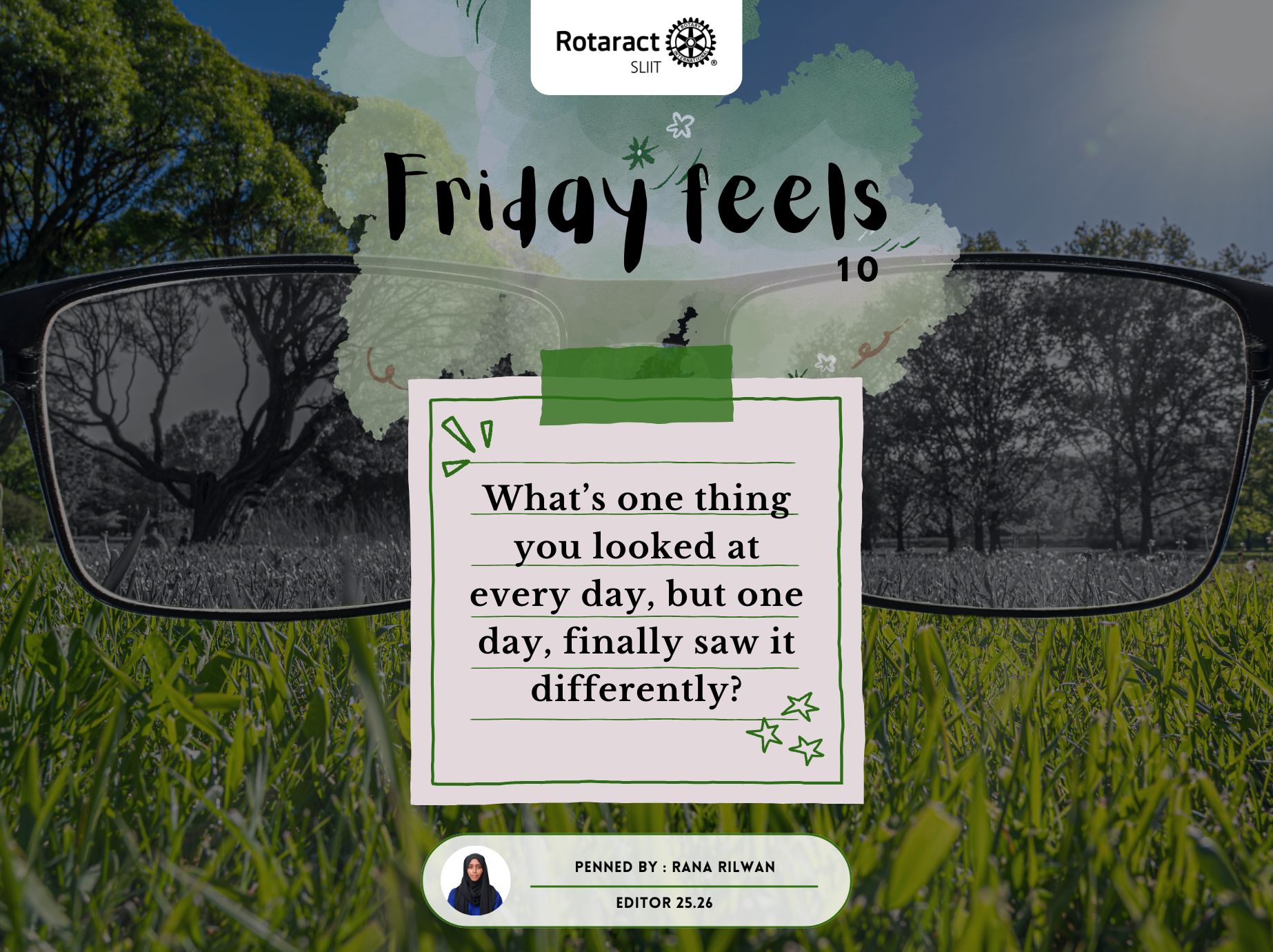 Friday Feels: What’s one thing you looked at every day, but one day, finally saw it&nbsp;differently?