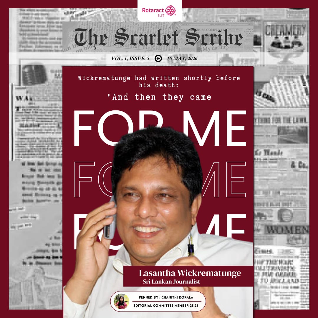 The Scarlet Scribe: Lasantha Wickrematunge
