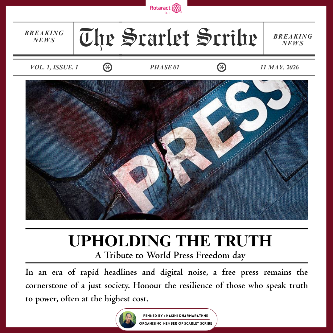 The Scarlet Scribe: World Press Freedom Day