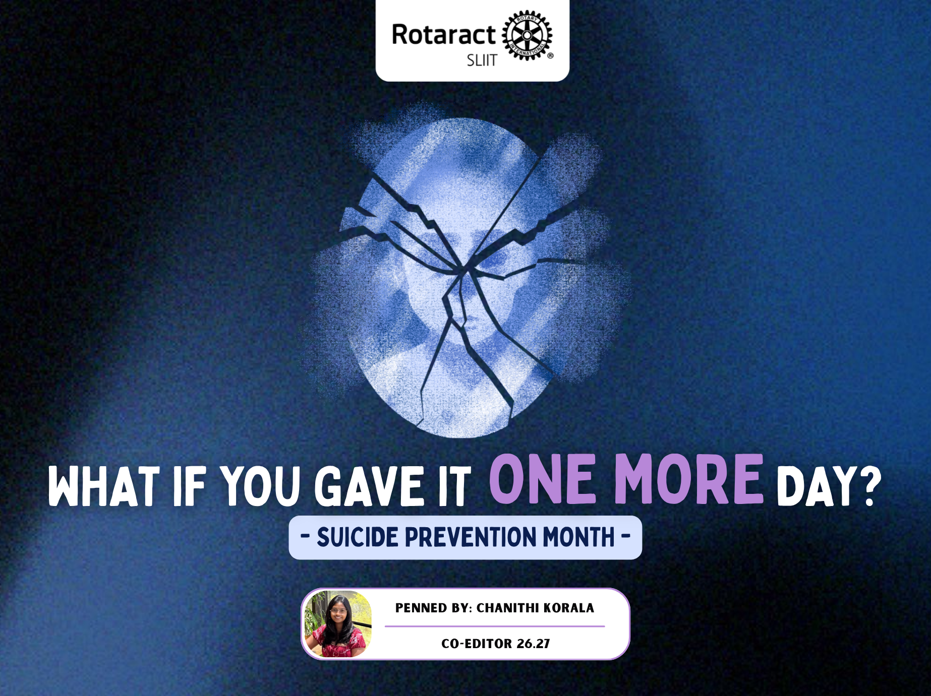 WHAT IF YOU GAVE IT ONE MORE DAY? | SUICIDE PREVENTION MONTH
